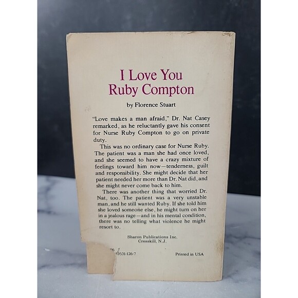 I Love You Ruby Compton By Florence Stuart Paperback - Picture 9 of 10